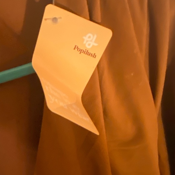 Popilush Shapewear Long Sleeve V-Neck Ruched Bodycon Midi Dress
Brown / XL - Picture 7 of 13